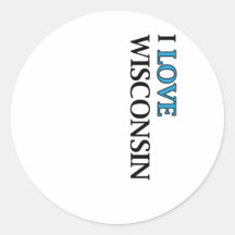 I Love Wisconsin Design Sticker