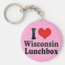 I Love Wisconsin+Lunchbox Key Chain