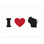I Love Wisconsin Postcard