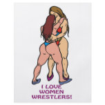 I Love Women Wrestlers flyers