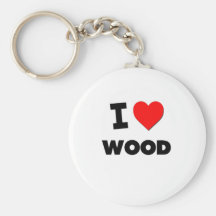 I love Wood Keychains