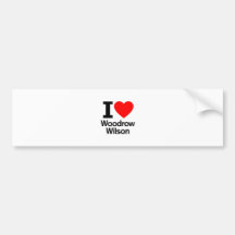 I Love Woodrow Wilson Bumper Sticker