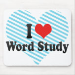 I Love Word Study mousepads