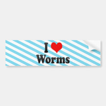 I Love Worms, Germany. Ich Liebe Worms, Germany Bumper Stickers