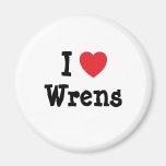 I love Wrens heart custom personalised Magnet