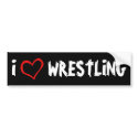 I Love Wrestling bumper stickers
