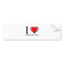 I Love Wrestling Bumper Stickers