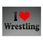 I love Wrestling Post Card