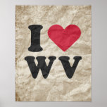 I LOVE WV PRINT