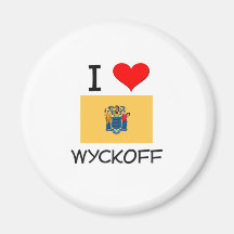 I Love Wyckoff New Jersey Refrigerator Magnets
