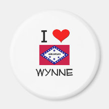 I Love WYNNE Arkansas Refrigerator Magnet