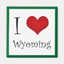 I Love Wyoming Magnet