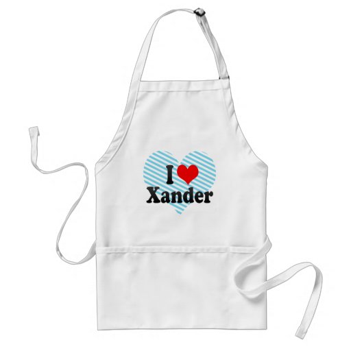 I love Xander Aprons