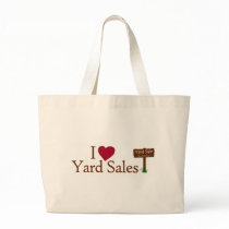 I Love Yard Sales Canvas Bags