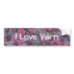 I Love Yarn bumper stickers