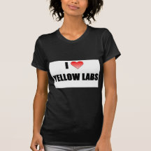 I Love Yellow Labs Tshirts