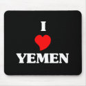 I Love Yemen mousepads
