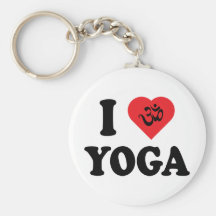 I Love Yoga Gift Key Chains