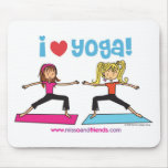 i love yoga mouse mat