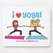 i love yoga mouse mat