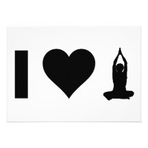 I Love Yoga Personalised Announcement