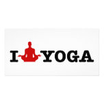 I Love Yoga photo cards