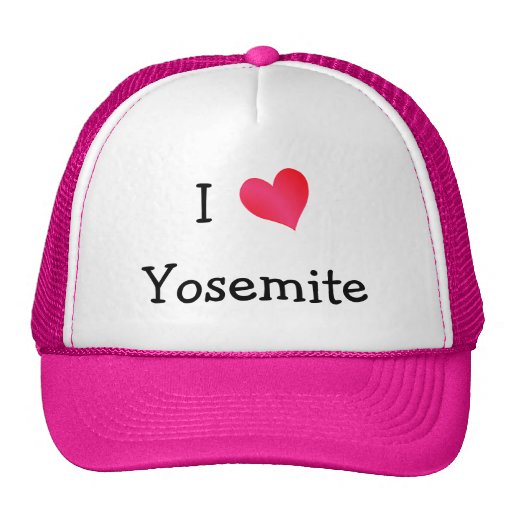 I Love Yosemite Trucker Hat