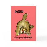 I Love You a Hole Bunch Mum Cat Card