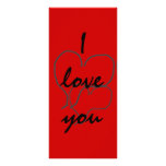 I love you apples Rack Card rack cards
