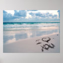 I Love You, Beach Sunset posters