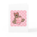I Love You Bear Valentine Card