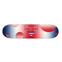 I Love You! Britain Flag Colours Pop Art Skate Board Deck