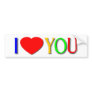I Love You Bumper Stickers