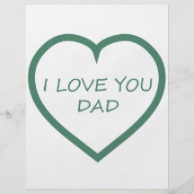 I Love You Dad Flyer