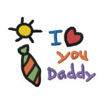 I Love You Daddy embroidered shirts
