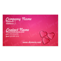 I Love You Design Business Card business cards