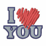 I Love You embroidered shirts