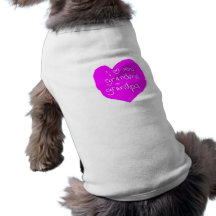 I Love You Grandma And Grandpa Pink Pet Clothes