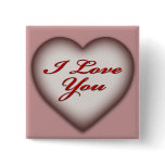 I Love You Heart buttons