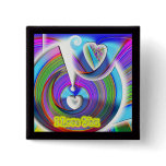 I love You Hearts Button
