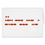 "I Love You" in Morse Code Note or Greeting Card