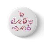 I love you in sign language buttons