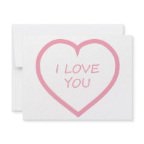 I Love You Personalized Announcement