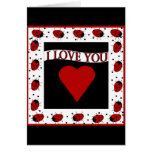 I Love You Ladybugs Greeting Card