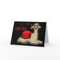 I love you Llama cute valentine's day card