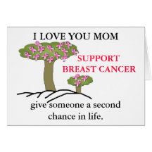 I LOVE YOU MOM Breast Cancer Card
