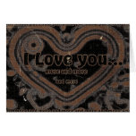I Love You More And More Greeting Card