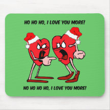 I love you more Christmas Mousemats
