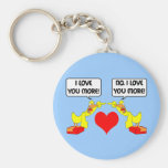 I love you more keychains