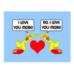I love you more postcard